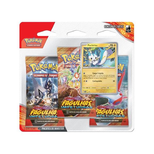 Pokémon: S&V 08 - Fagulhas Impetuosas - Blister Triplo