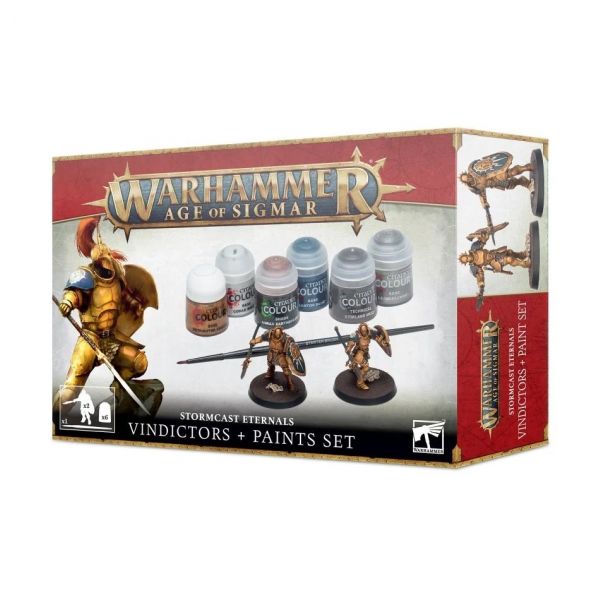 Warhammer Age of Sigmar: Stormcast Eternals Vindictors + Paints Set