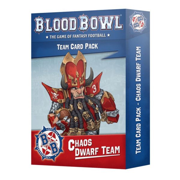 Blood Bowl Chaos Dwarf Team – Card Pack