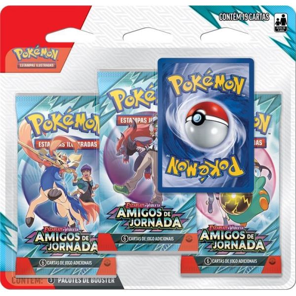 Pokémon Amigos da Jornada Blister Triplo Scraggy ou Yanma