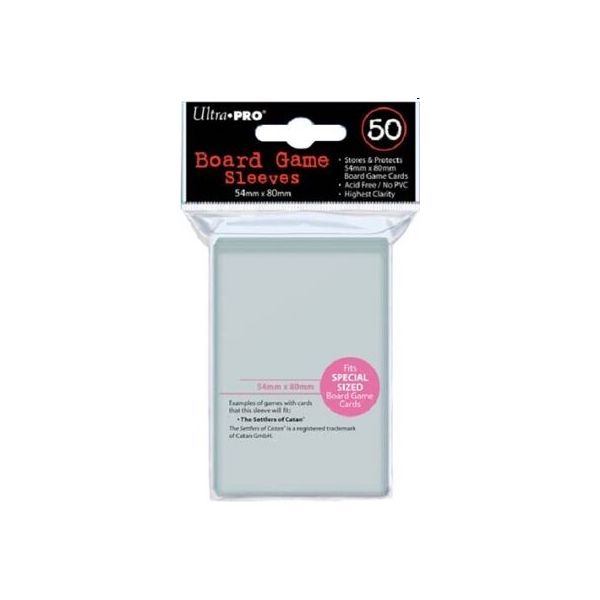 Protetores jogo de tabuleiro 54x80mm 50ct