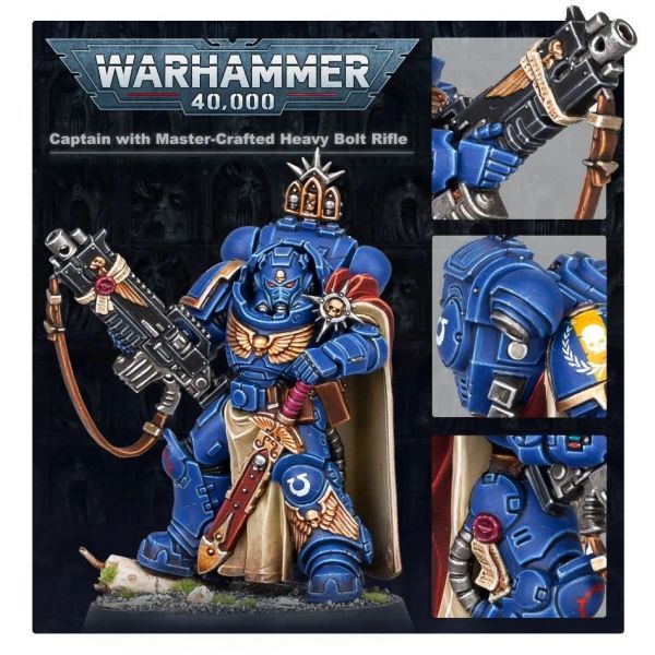 Space Marine Captain with Master-crafted heavy bolt rifle