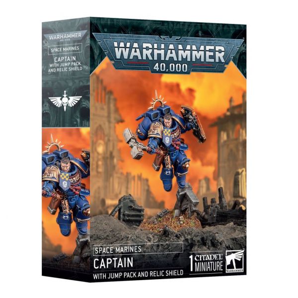 Space Marines: Captain with Jump Pack and Relic Shield