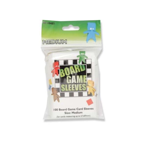 Board Game Sleeves Clear - Medium (57x89mm)