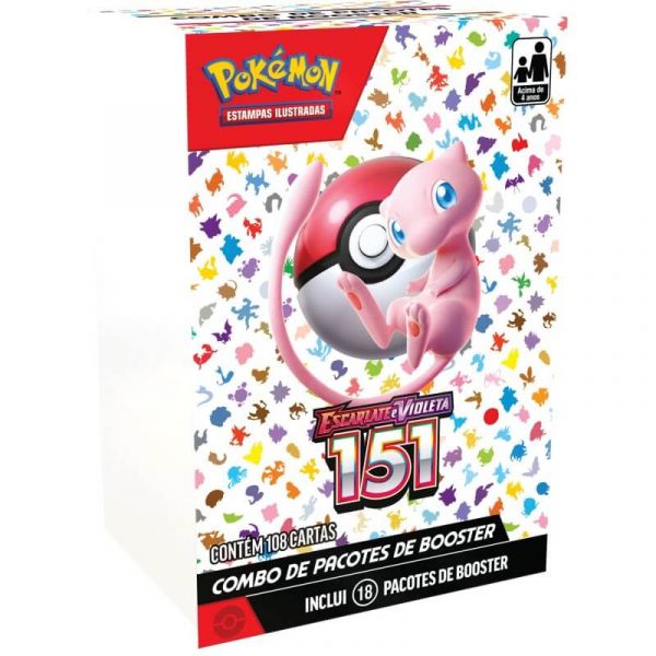 Pokémon TCG: Escarlate e Violeta - 151 Combo de Pacotes de Booster