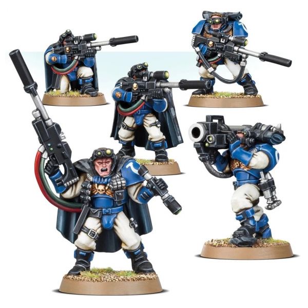 SPACE MARINE SCOUTS WITH SNIPER RIFLES       