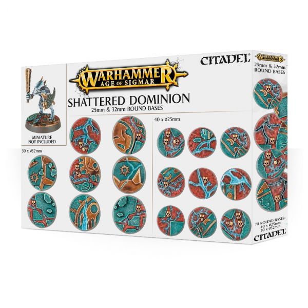 AOS Shattered Dominion 25 & 32mm Round Bases