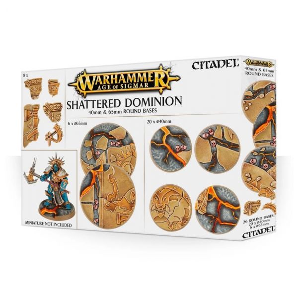 AOS Shattered Dominion 65 & 40mm Round Bases  