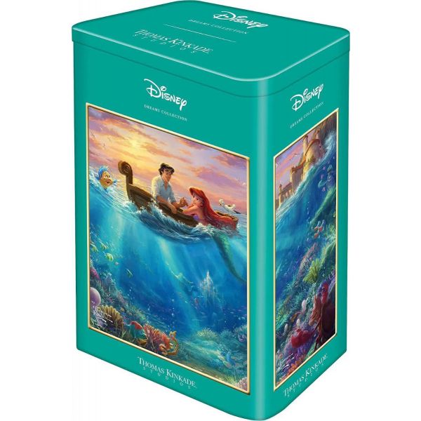 Thomas Kinkade: Disney Ariel Puzzle 500 Pieces in a Nostalgic Tin